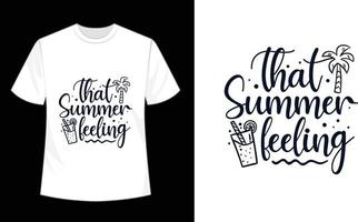 Summer T-shirt Design Hello Summer Sublimation Beach Vibes vector