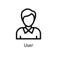 User Vector  Outline Icons. Simple stock illustration stock