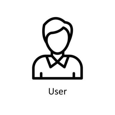 User Vector  Outline Icons. Simple stock illustration stock