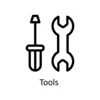Tools Vector  Outline Icons. Simple stock illustration stock