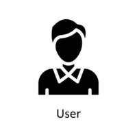 User Vector  Solid Icons. Simple stock illustration stock