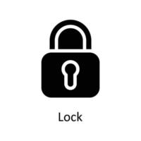 Lock Vector  Solid Icons. Simple stock illustration stock