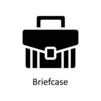 Briefcase Vector  Solid Icons. Simple stock illustration stock