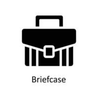 Briefcase Vector  Solid Icons. Simple stock illustration stock