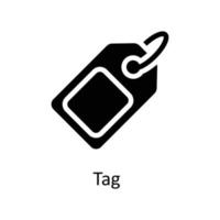 Tag Vector  Solid Icons. Simple stock illustration stock