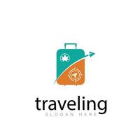 traveling vector travel logo design