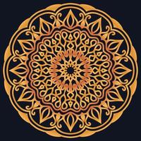 Decorative elements luxury ornament pattern gradient mandala design vector