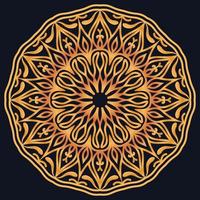 Decorative elements luxury ornament pattern gradient mandala design vector