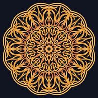 Decorative elements luxury ornament pattern gradient mandala design vector