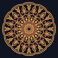 Decorative elements luxury ornament pattern gradient mandala design vector