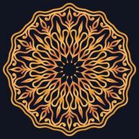 Decorative elements luxury ornament pattern gradient mandala design vector