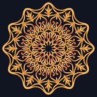 Decorative elements luxury ornament pattern gradient mandala design vector
