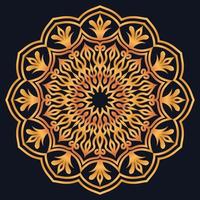 Decorative elements luxury ornament pattern gradient mandala design vector