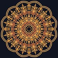 Decorative elements luxury ornament pattern gradient mandala design vector