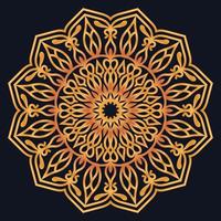 Decorative elements luxury ornament pattern gradient mandala design vector