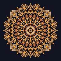 Decorative elements luxury ornament pattern gradient mandala design vector