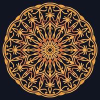 Decorative elements luxury ornament pattern gradient mandala design vector