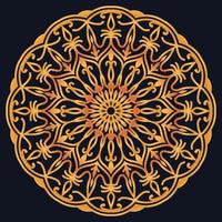 Decorative elements luxury ornament pattern gradient mandala design vector