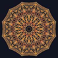Decorative elements luxury ornament pattern gradient mandala design vector