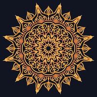 Decorative elements luxury ornament pattern gradient mandala design vector