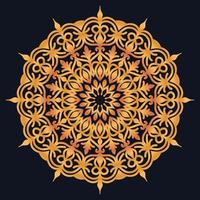 Decorative elements luxury ornament pattern gradient mandala design vector
