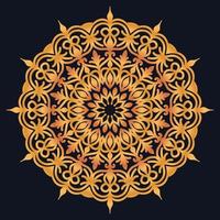 Decorative elements luxury ornament pattern gradient mandala design vector