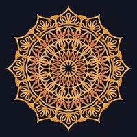 Decorative elements luxury ornament pattern gradient mandala design vector