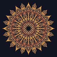 Decorative elements luxury ornament pattern gradient mandala design vector