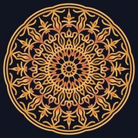 Decorative elements luxury ornament pattern gradient mandala design vector