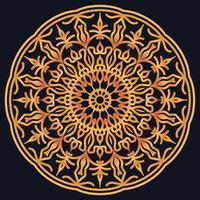 Decorative elements luxury ornament pattern gradient mandala design vector