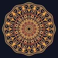 Decorative elements luxury ornament pattern gradient mandala design vector