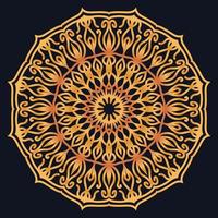 Decorative elements luxury ornament pattern gradient mandala design vector