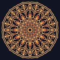 Decorative elements luxury ornament pattern gradient mandala design vector