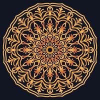 Decorative elements luxury ornament pattern gradient mandala design vector