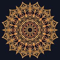 Decorative elements luxury ornament pattern gradient mandala design vector