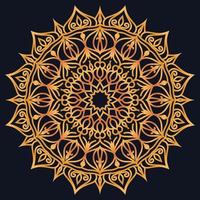 Decorative elements luxury ornament pattern gradient mandala design vector