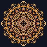 Decorative elements luxury ornament pattern gradient mandala design vector