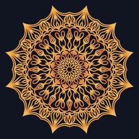 Decorative elements luxury ornament pattern gradient mandala design vector