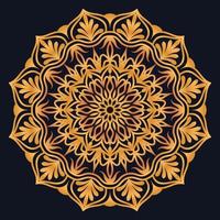 Decorative elements luxury ornament pattern gradient mandala design vector