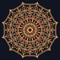 Decorative elements luxury ornament pattern gradient mandala design vector