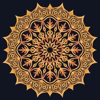 Decorative elements luxury ornament pattern gradient mandala design vector