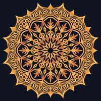 Decorative elements luxury ornament pattern gradient mandala design vector