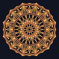 Decorative elements luxury ornament pattern gradient mandala design vector