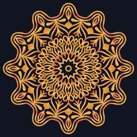 Decorative elements luxury ornament pattern gradient mandala design vector