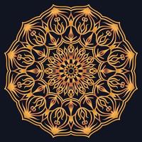 Decorative elements luxury ornament pattern gradient mandala design vector