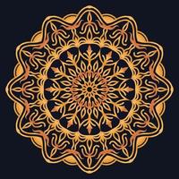 Decorative elements luxury ornament pattern gradient mandala design vector