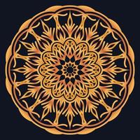 Decorative elements luxury ornament pattern gradient mandala design vector