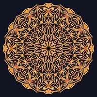 Decorative elements luxury ornament pattern gradient mandala design vector
