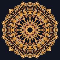 Decorative elements luxury ornament pattern gradient mandala design vector