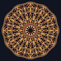 Decorative elements luxury ornament pattern gradient mandala design vector